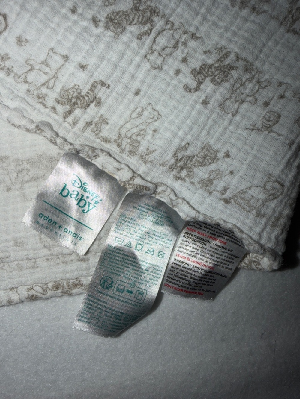 Disney Baby by aden + anais Winnie the Pooh and Friends Print Muslin Blanket